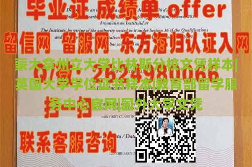 蒙大拿州立大学比林斯分校文凭样本|英国大学学位证书样本|教育部留学服务中心官网|国外大学文凭